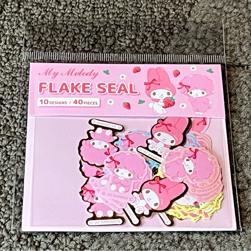 My Melody Sticker Flakes Seals Pack Japan Exclusive Official Sanrio Kawaii Cute